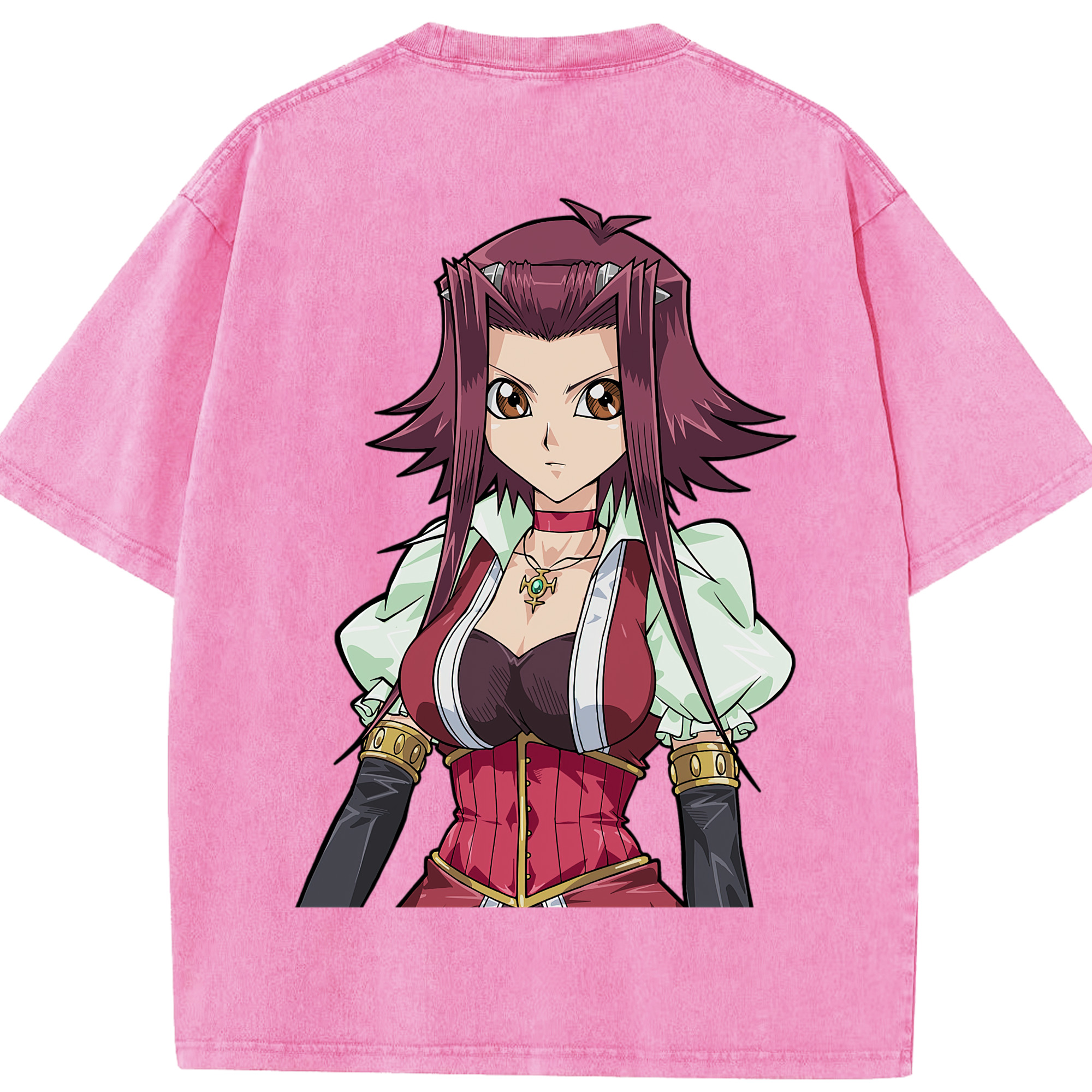 （画像用） 遊☆戯☆王 Yu-Gi-Oh! 綿100% ヴィンテージ風 半袖Tシャツ（背面プリント）